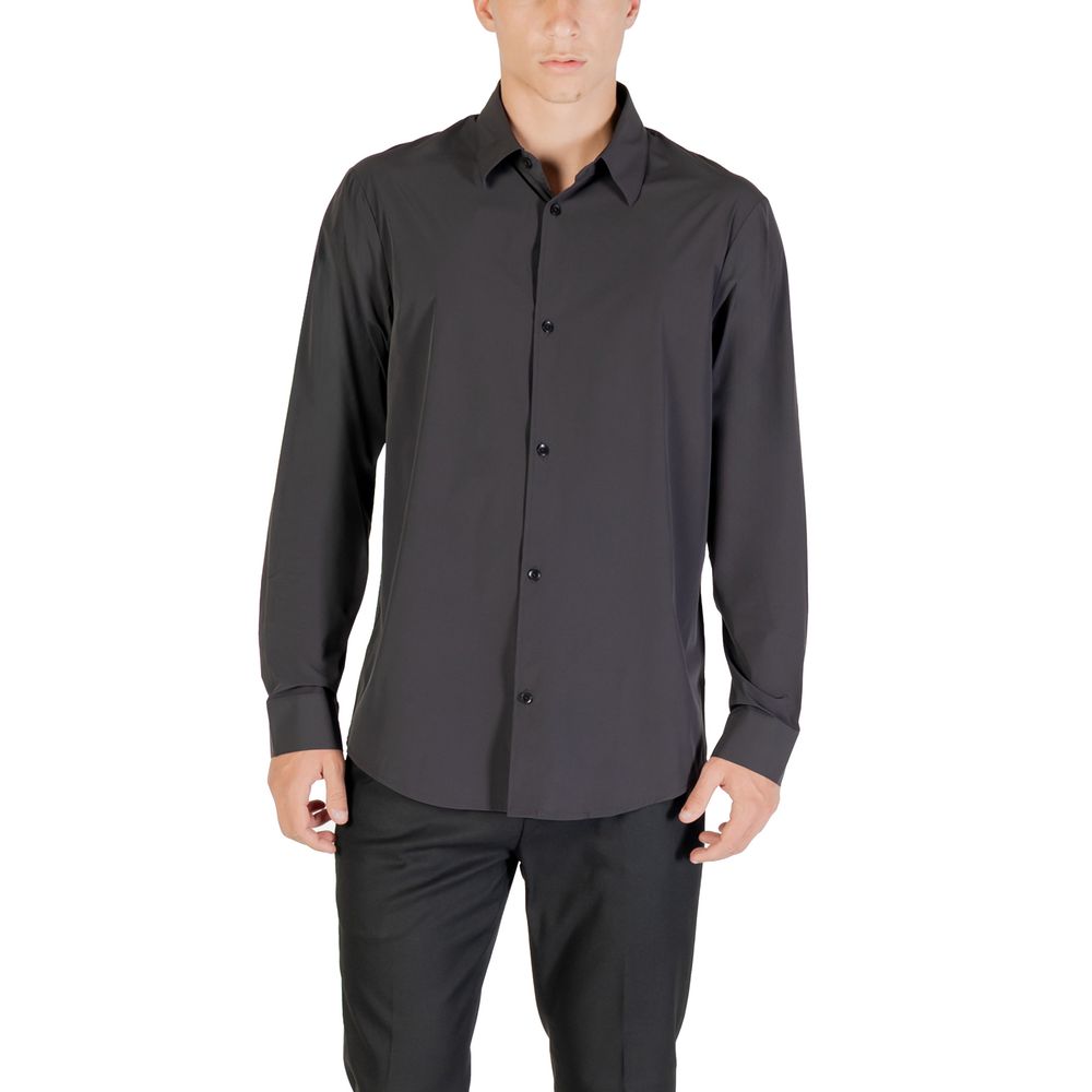 Chemise Armani Exchange noire en élasthanne
