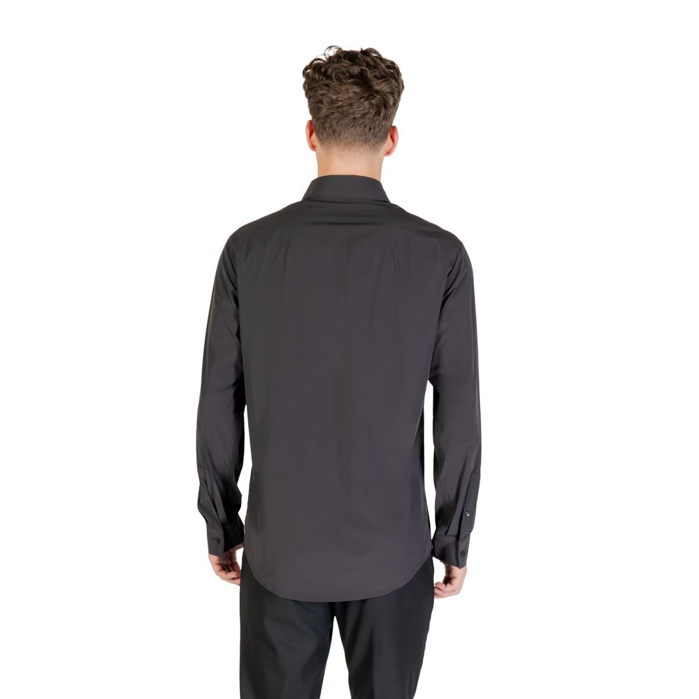 Chemise Armani Exchange noire en élasthanne