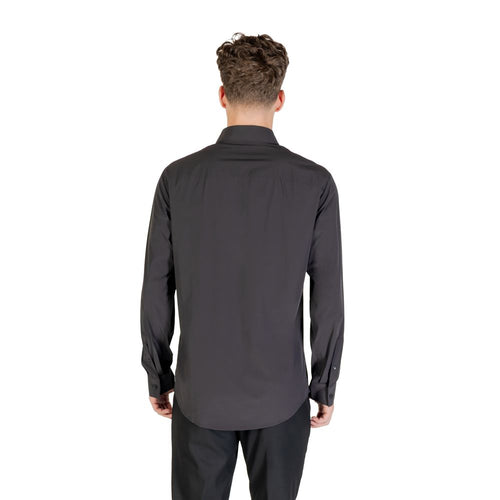 Camicia Elegante Armani Exchange Nera in Elastan