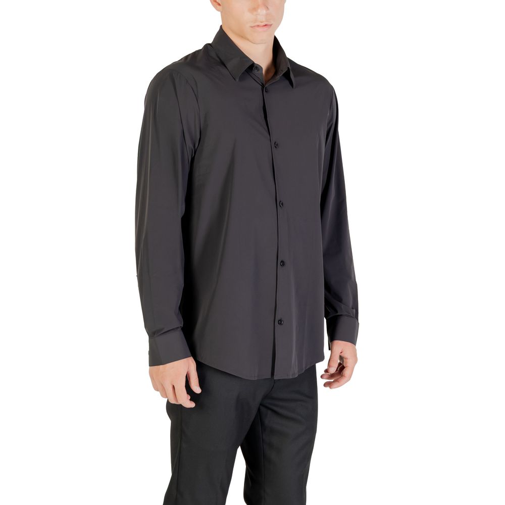 Chemise Armani Exchange noire en élasthanne