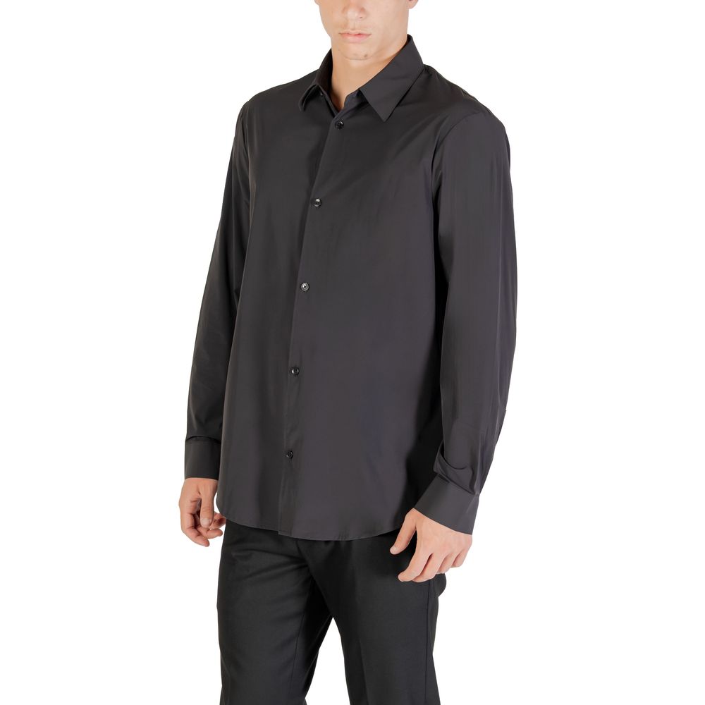 Chemise Armani Exchange noire en élasthanne