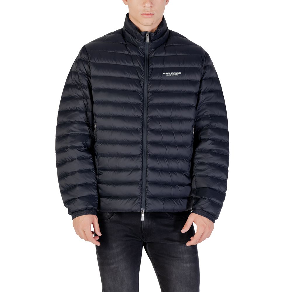 Armani Exchange Cappotto Blu in Poliammide