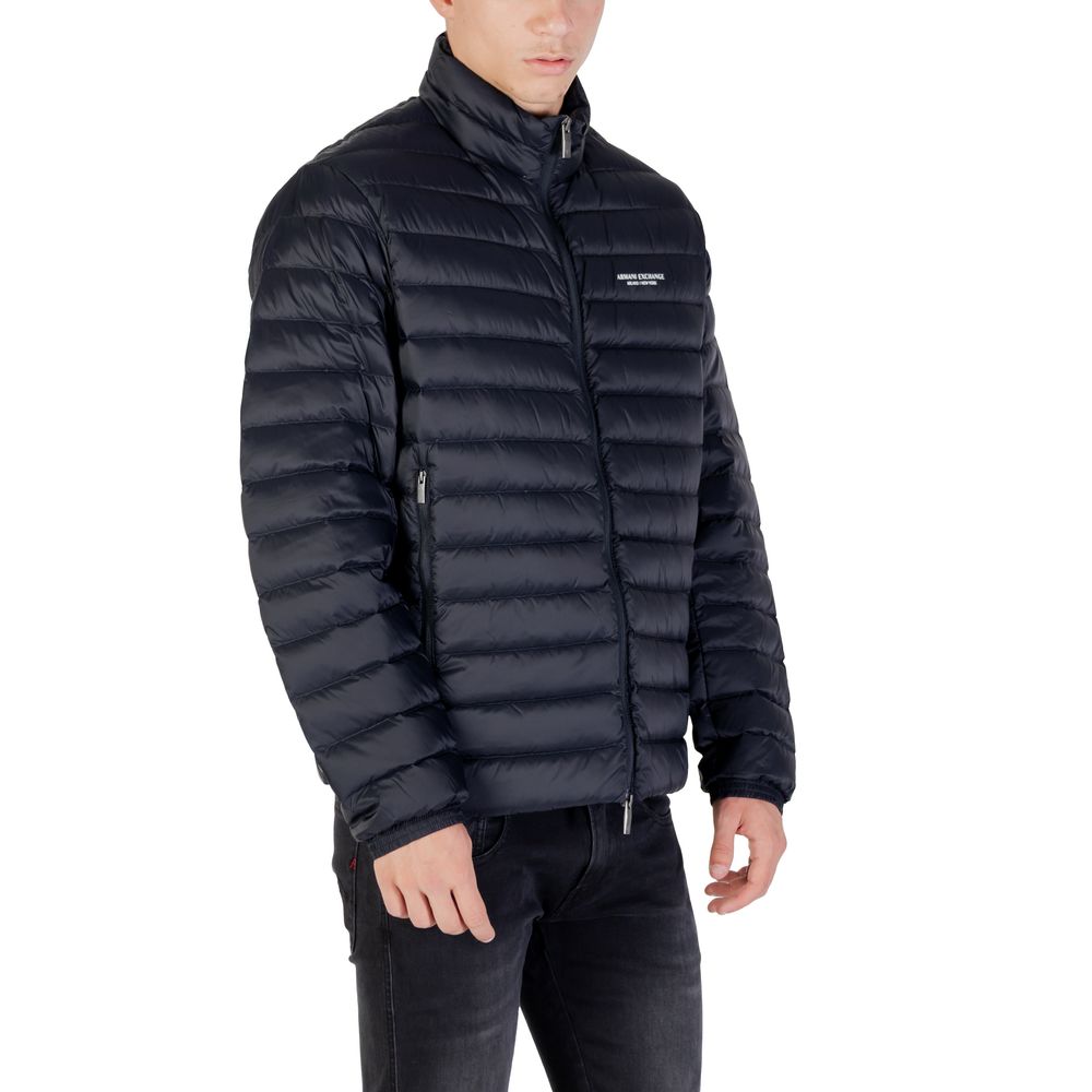 Armani Exchange Cappotto Blu in Poliammide