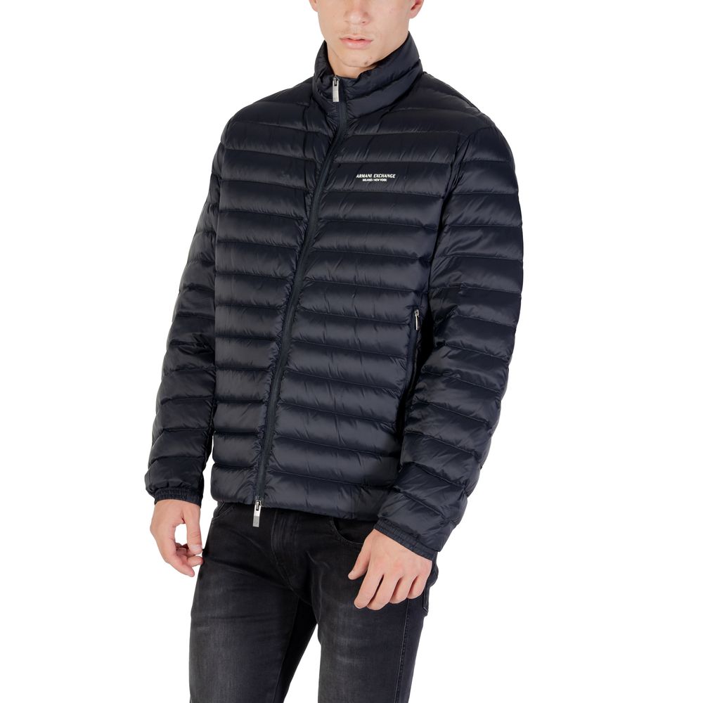 Armani Exchange Cappotto Blu in Poliammide