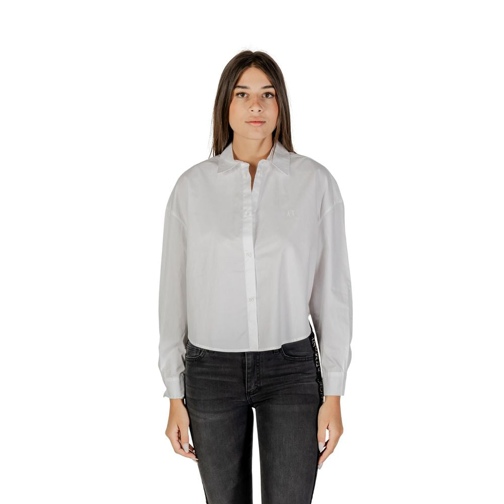 Camicia in cotone bianca Armani Exchange