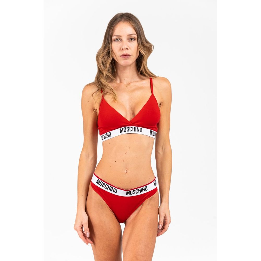 Reggiseno Moschino Rosso in Cotone