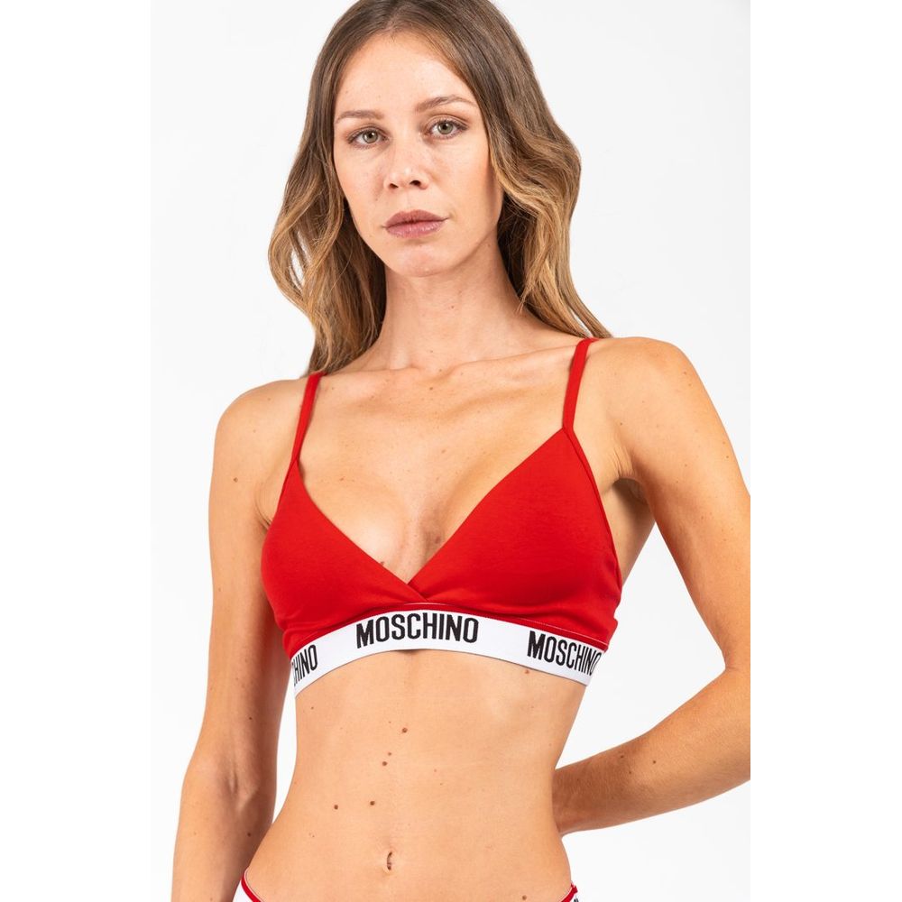 Reggiseno Moschino Rosso in Cotone