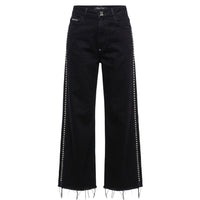 Philipp Plein Black Cotton Women Pant