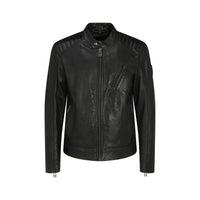 Blouson en cuir Belstaff noir agneau Ovis Aries