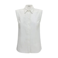 Camicia Brunello Cucinelli in Cotone Bianco