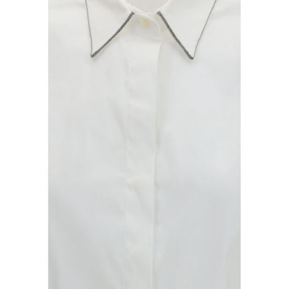 Camicia Brunello Cucinelli in Cotone Bianco