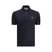 Brunello Cucinelli Polo en coton bleu