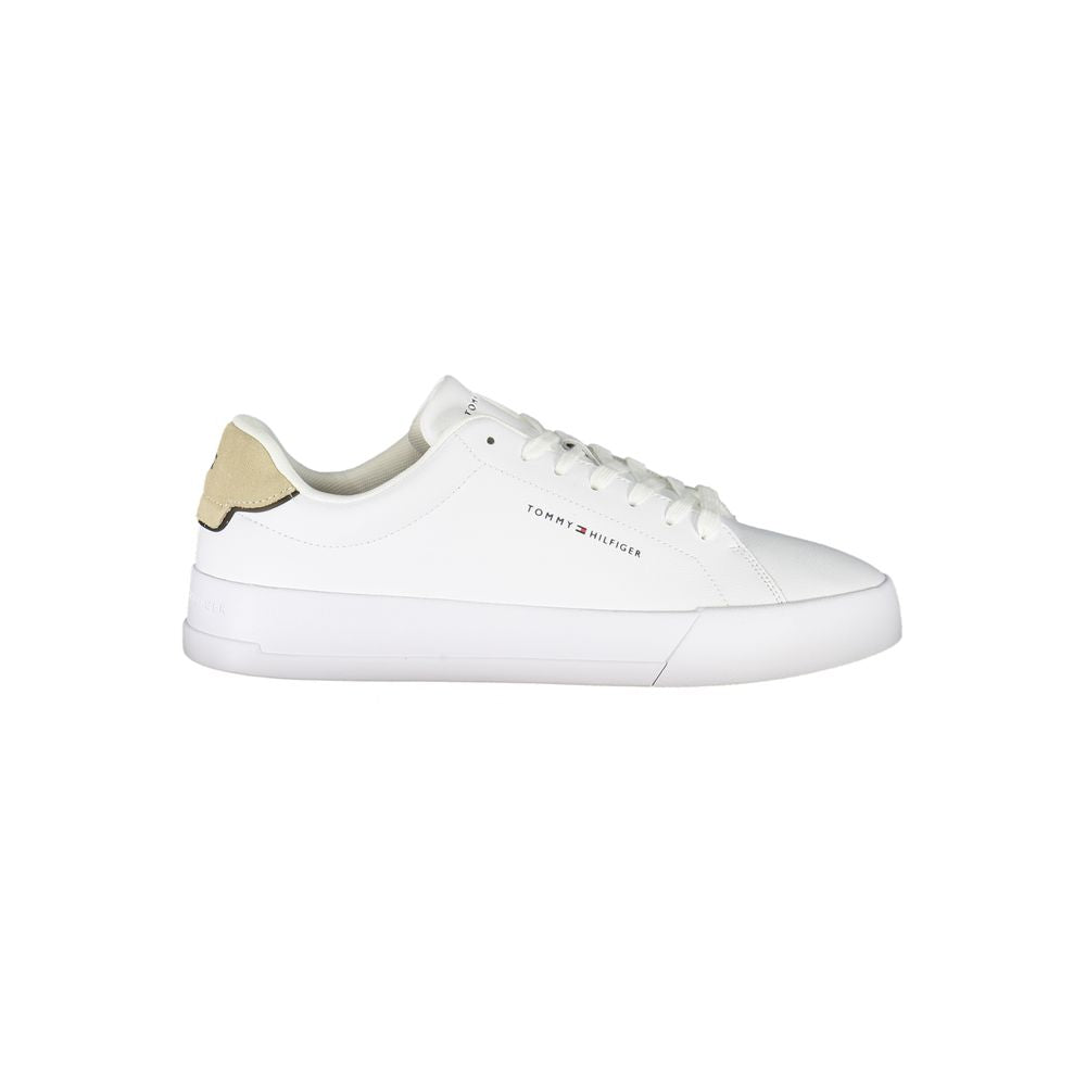 Sneaker da uomo Tommy Hilfiger in poliuretano bianco
