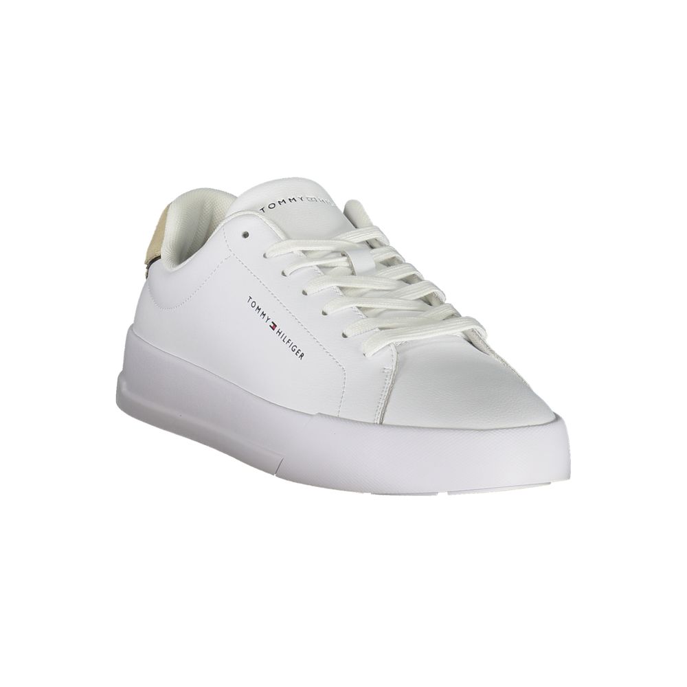 Sneaker da uomo Tommy Hilfiger in poliuretano bianco