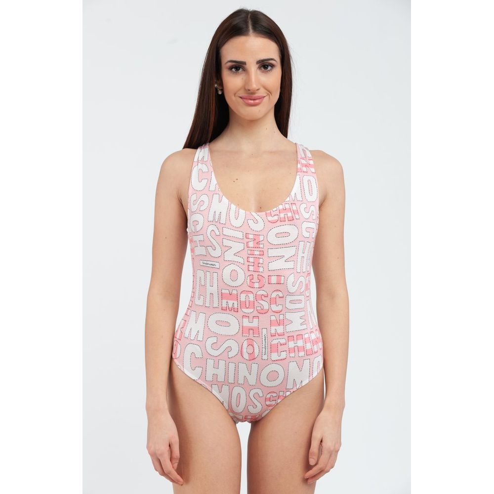 Maillot de bain une pièce en coton multicolore Moschino