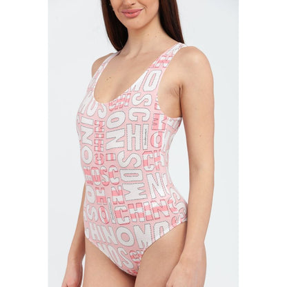 Maillot de bain une pièce en coton multicolore Moschino