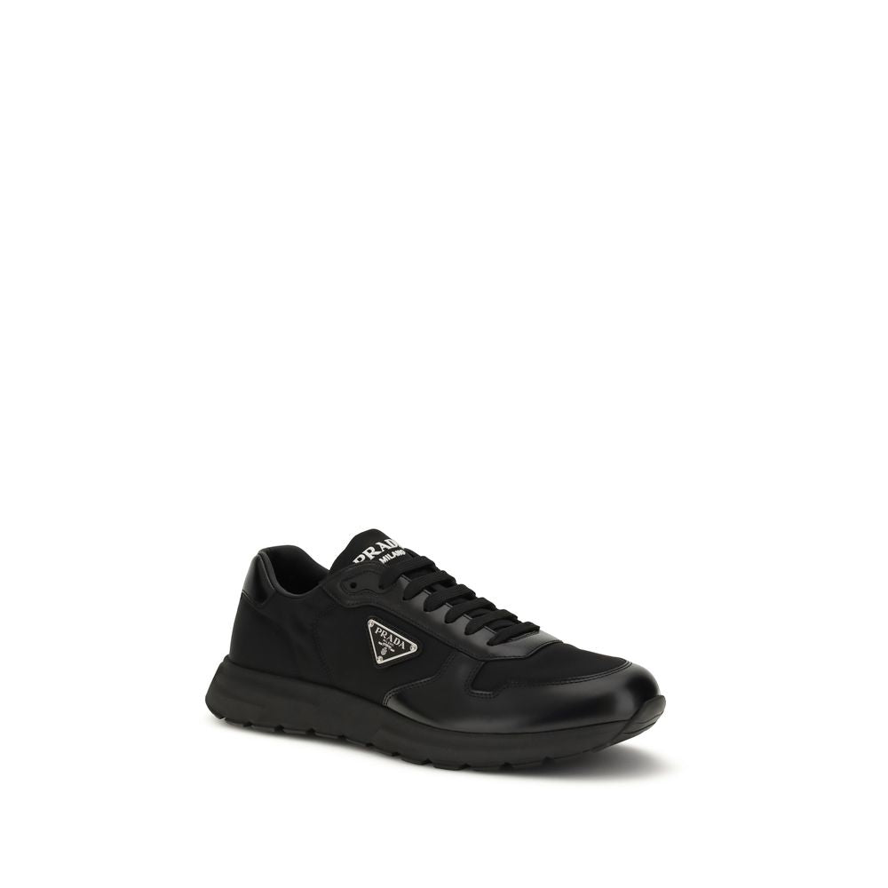 Prada Black Recycled Polyamide Athletic Sneakers
