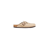 Zoccoli Birkenstock in pelle beige