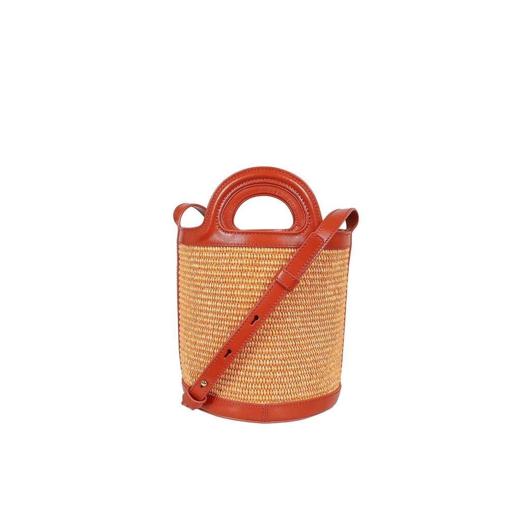 Marni Oranje Katoenen Bucket Bag