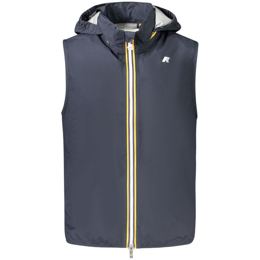 K-WAY Gilet Uomo in Poliestere Blu Senza Maniche