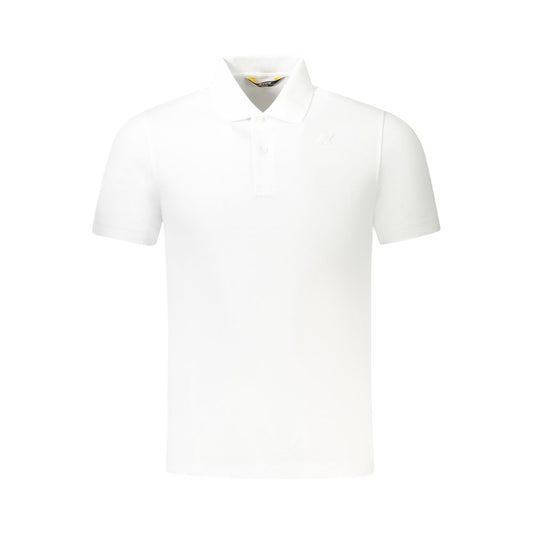 Polo K-WAY da uomo in cotone bianco