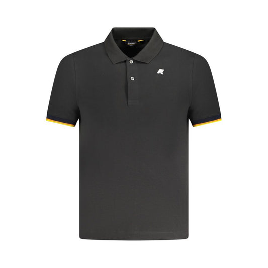 Polo da Uomo K-WAY in Cotone Nero
