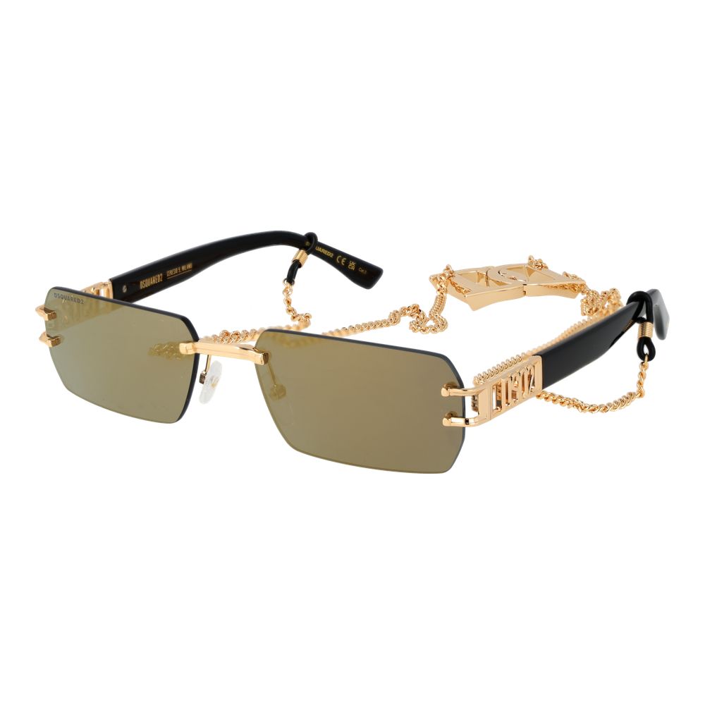 Occhiali da sole Dsquared² in metallo dorato