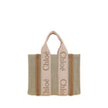 Chloé Beige Handväska i Linne