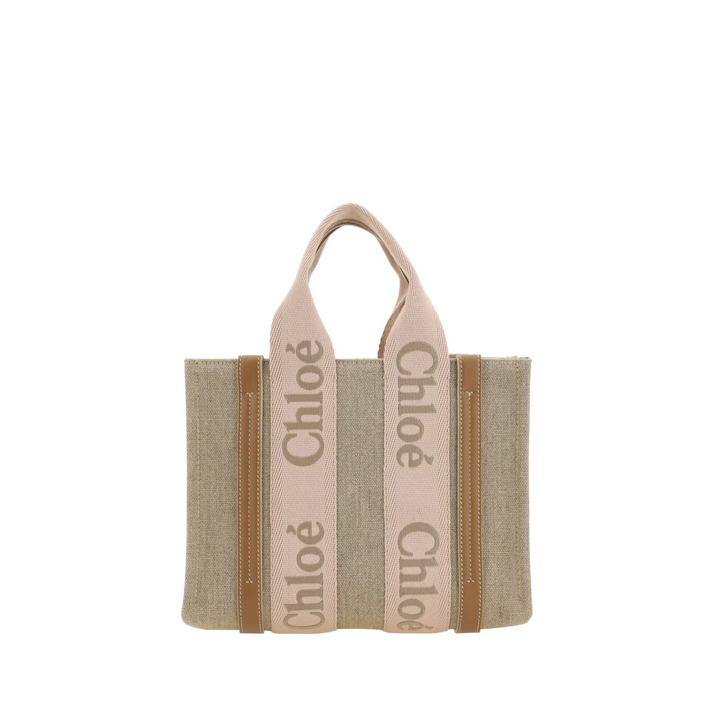 Borsa in lino beige Chloé