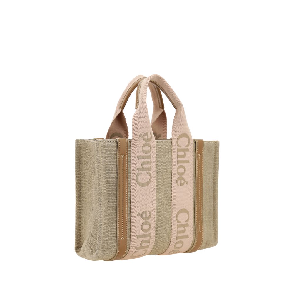 Borsa in lino beige Chloé