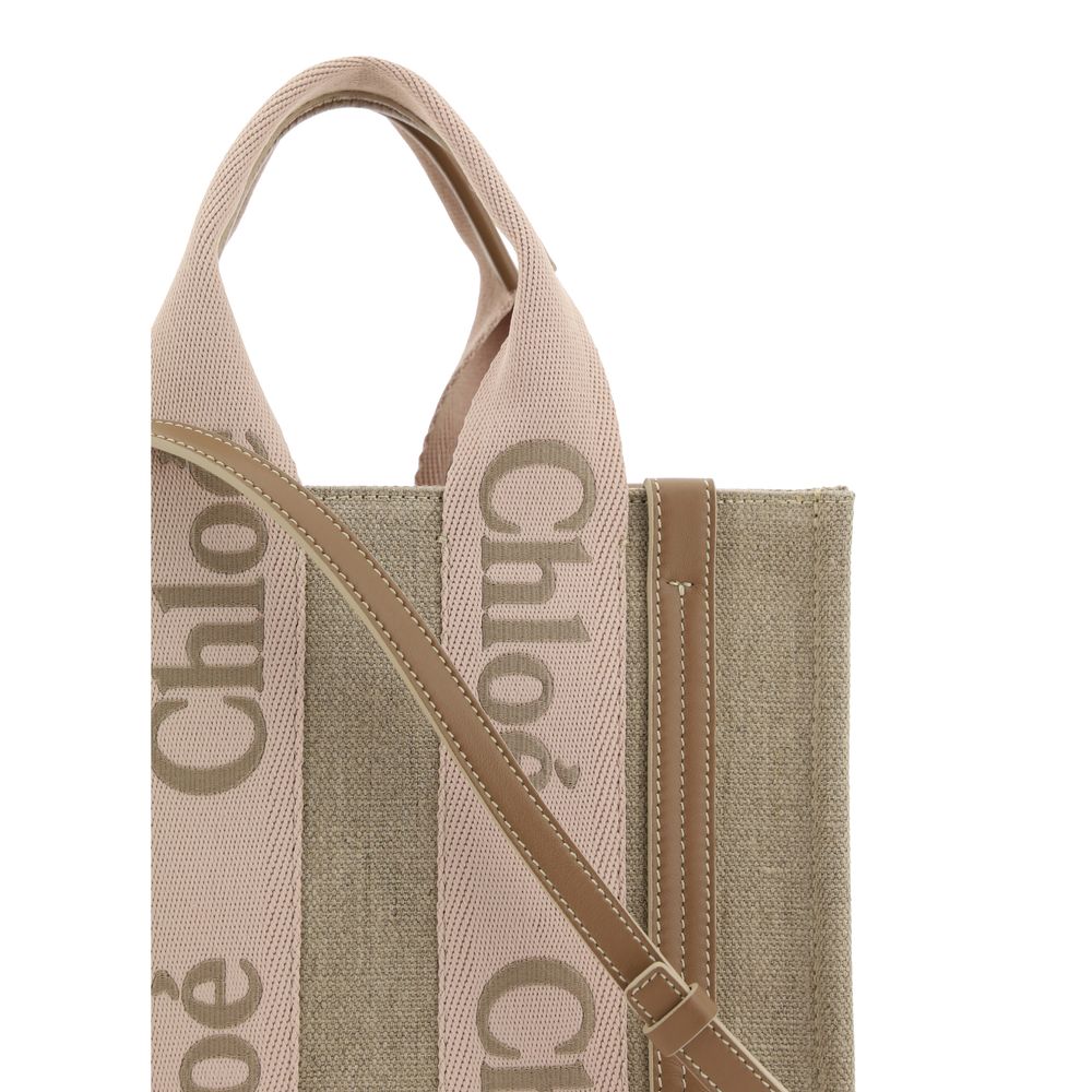 Borsa in lino beige Chloé