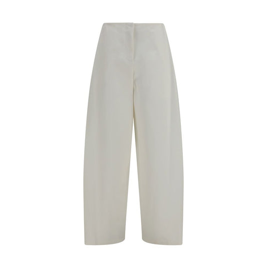 Pantaloni casual The Row in cotone beige