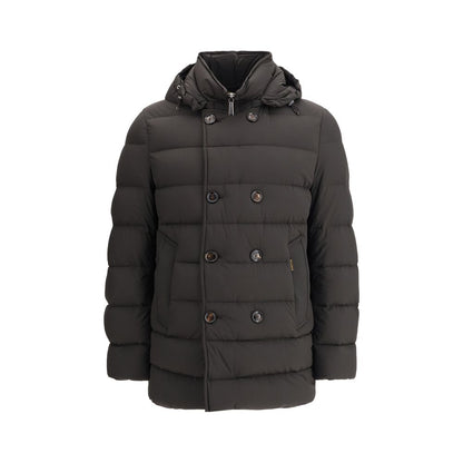 MooRER Black Polyamide Full-Length Jacket