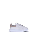 Alexander McQueen vita plattforms sneakers i kalvskinn (Bos taurus)