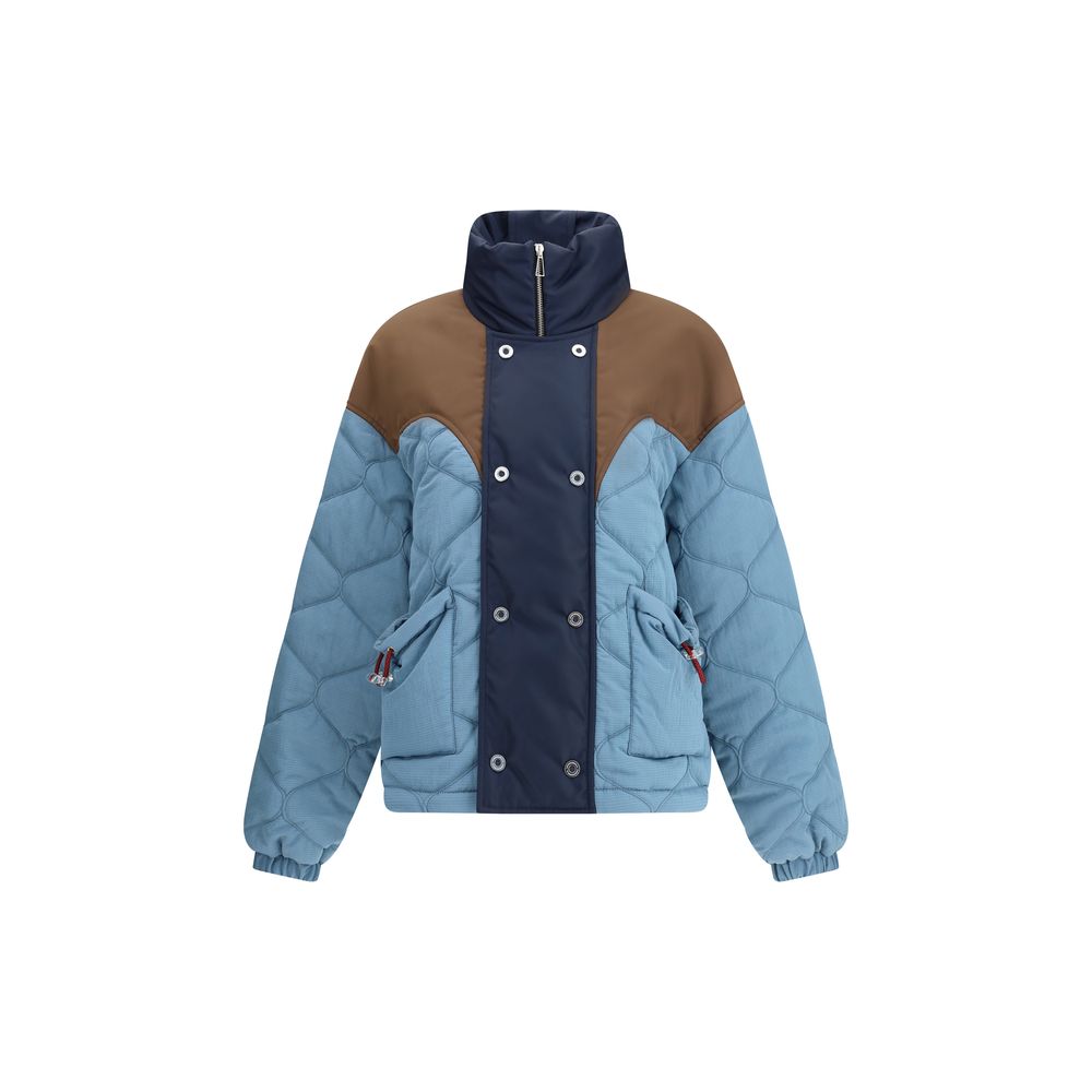 Giacca lunga in poliammide blu MARBELL