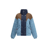Giacca lunga in poliammide blu MARBELL