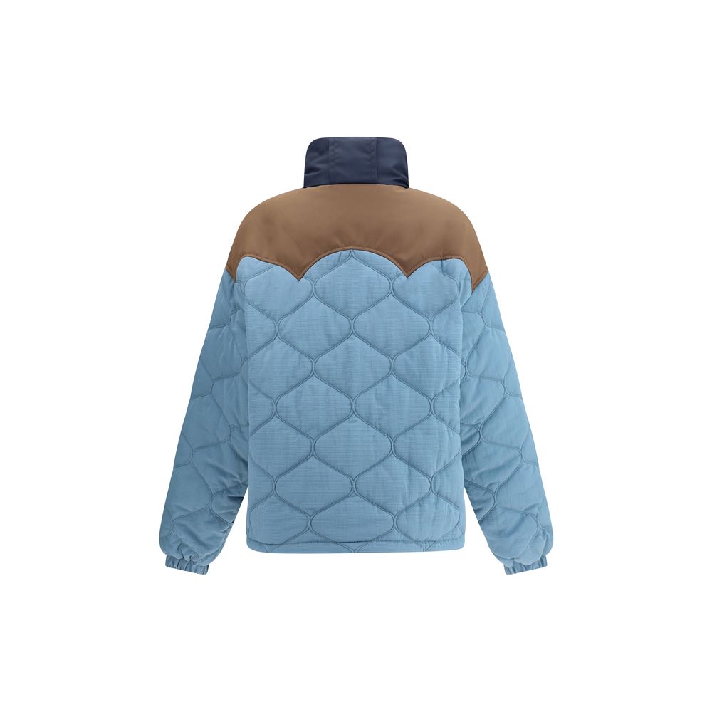 Giacca lunga in poliammide blu MARBELL