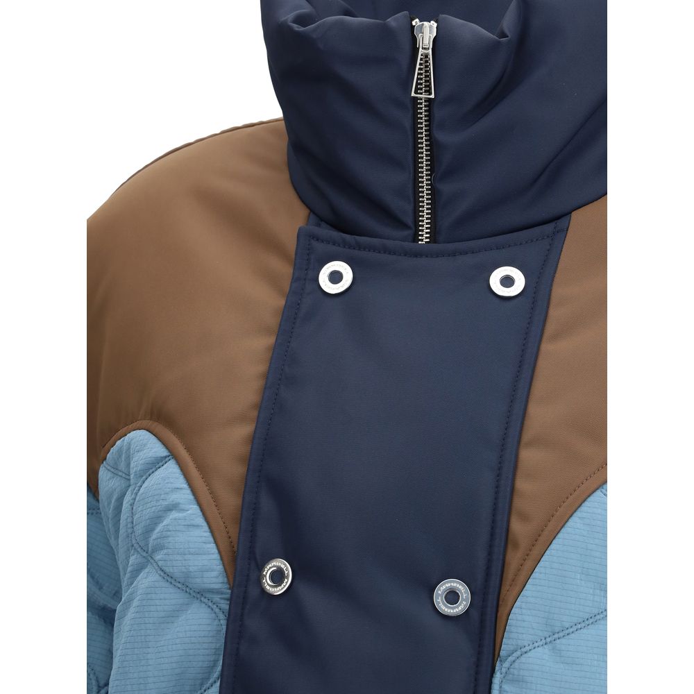 Giacca lunga in poliammide blu MARBELL