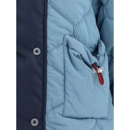 Giacca lunga in poliammide blu MARBELL