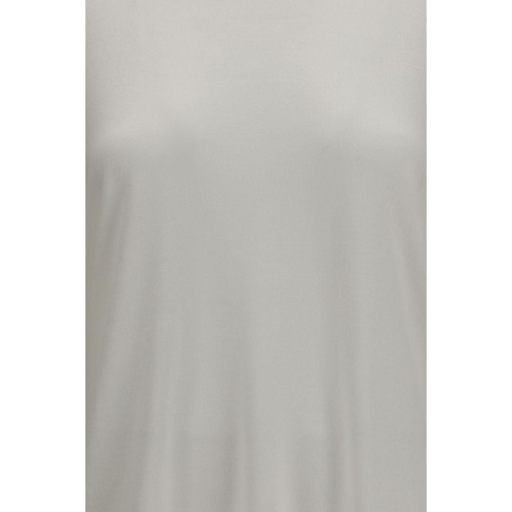 Felpa in cashmere bianco Brunello Cucinelli