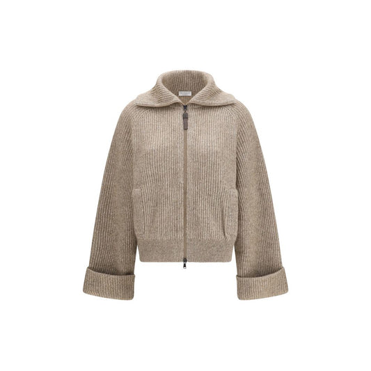 Pull en cachemire beige Brunello Cucinelli