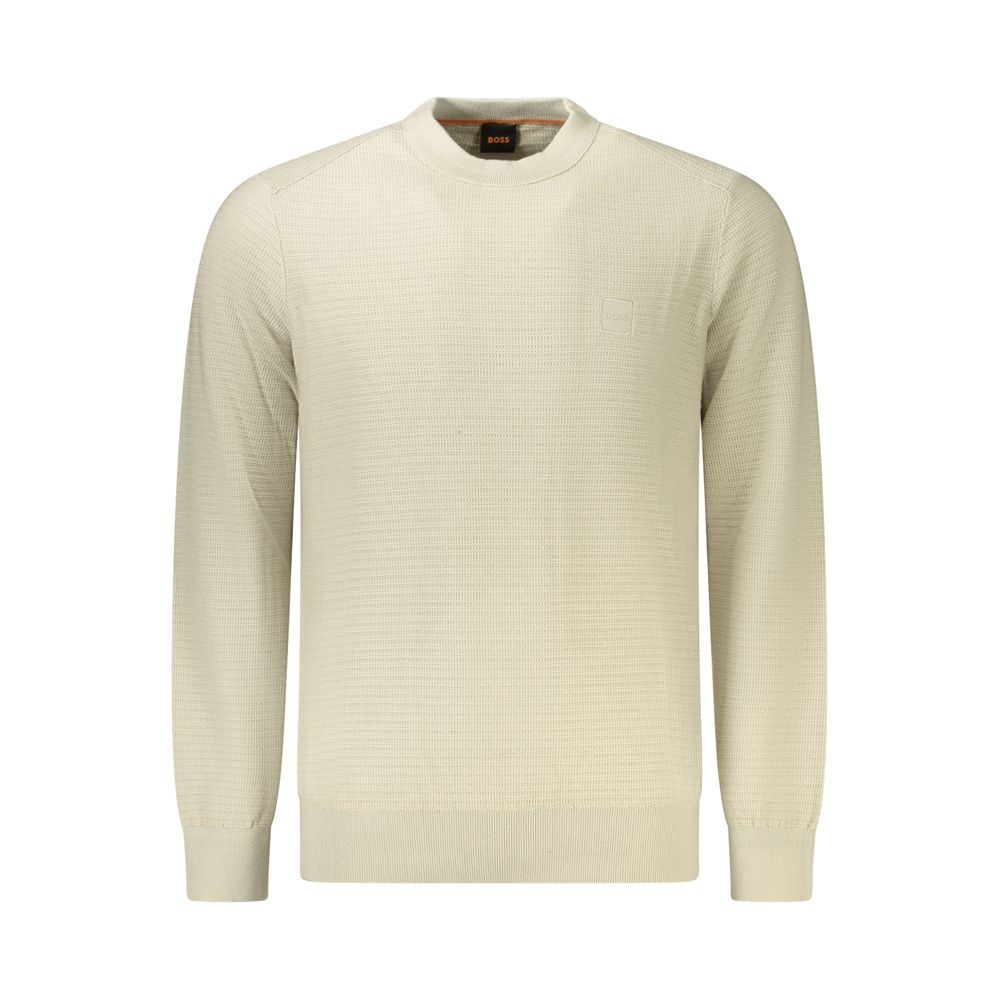 Hugo Boss beige katoenen herentrui