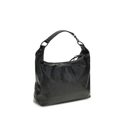 Balenciaga Borsa a Spalla Nera in Pelle di Agnello Ovis Aries
