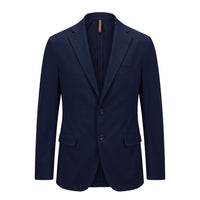 Roberto Pepe Luxury Blue Cotton Men Jacket