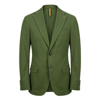 Roberto Pepe Luxury Green Cotton Men Jacket
