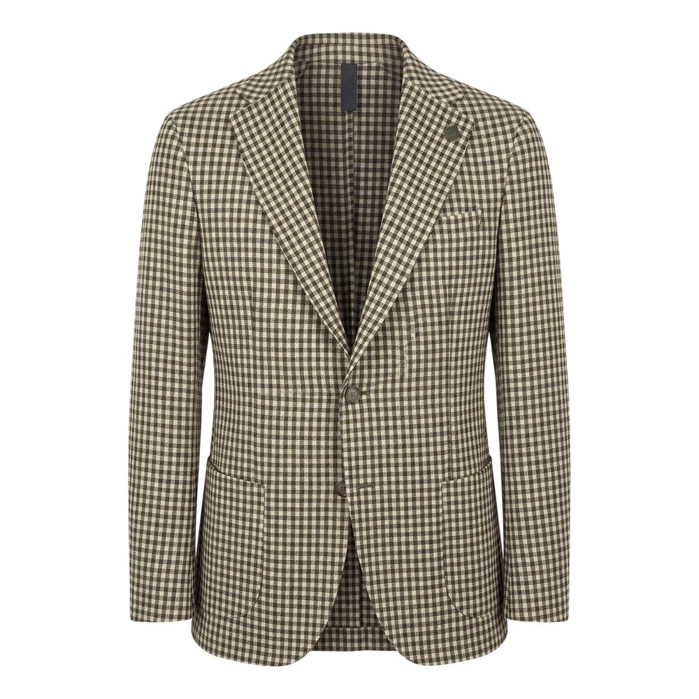 Chaqueta de lujo para hombre Roberto Pepe de viscosa verde