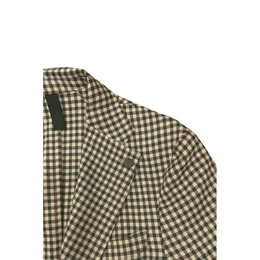 Roberto Pepe Luxury Green Viscose Men's Jacket