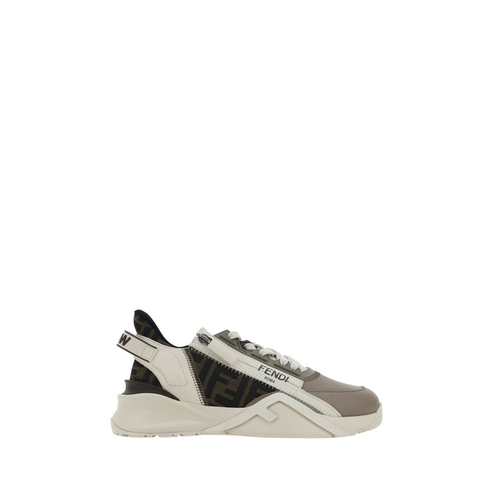 Sneakers sportive Fendi in pelle di vitello marrone Bos Taurus
