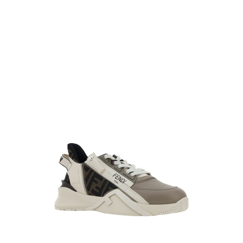 Sneakers sportive Fendi in pelle di vitello marrone Bos Taurus
