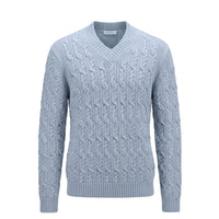 Malo Light Blue Wool Men Sweater